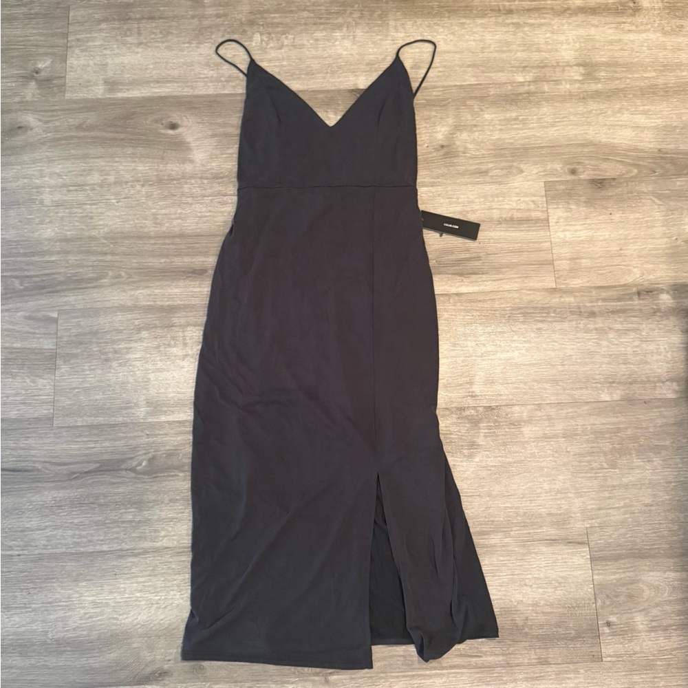 Lulu's Midi Dress with Spaghetti Straps